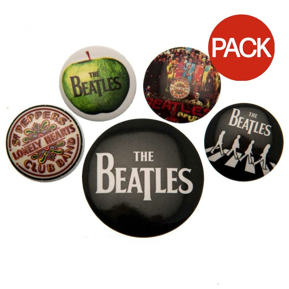 image 1 of The Beatles Badge Set (Pack of 5) - Multicoloured - One Size (UTBS2297)