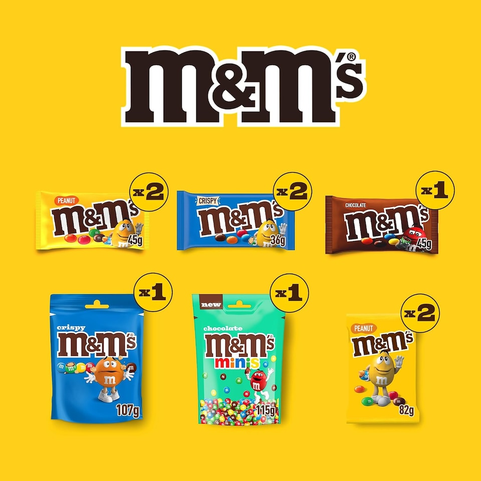 image 1 of M&M's Variety Chocolate Hamper Gift Box Gift for Him and Her, Perfect for Birthday, Thank You or Celebration Gifts