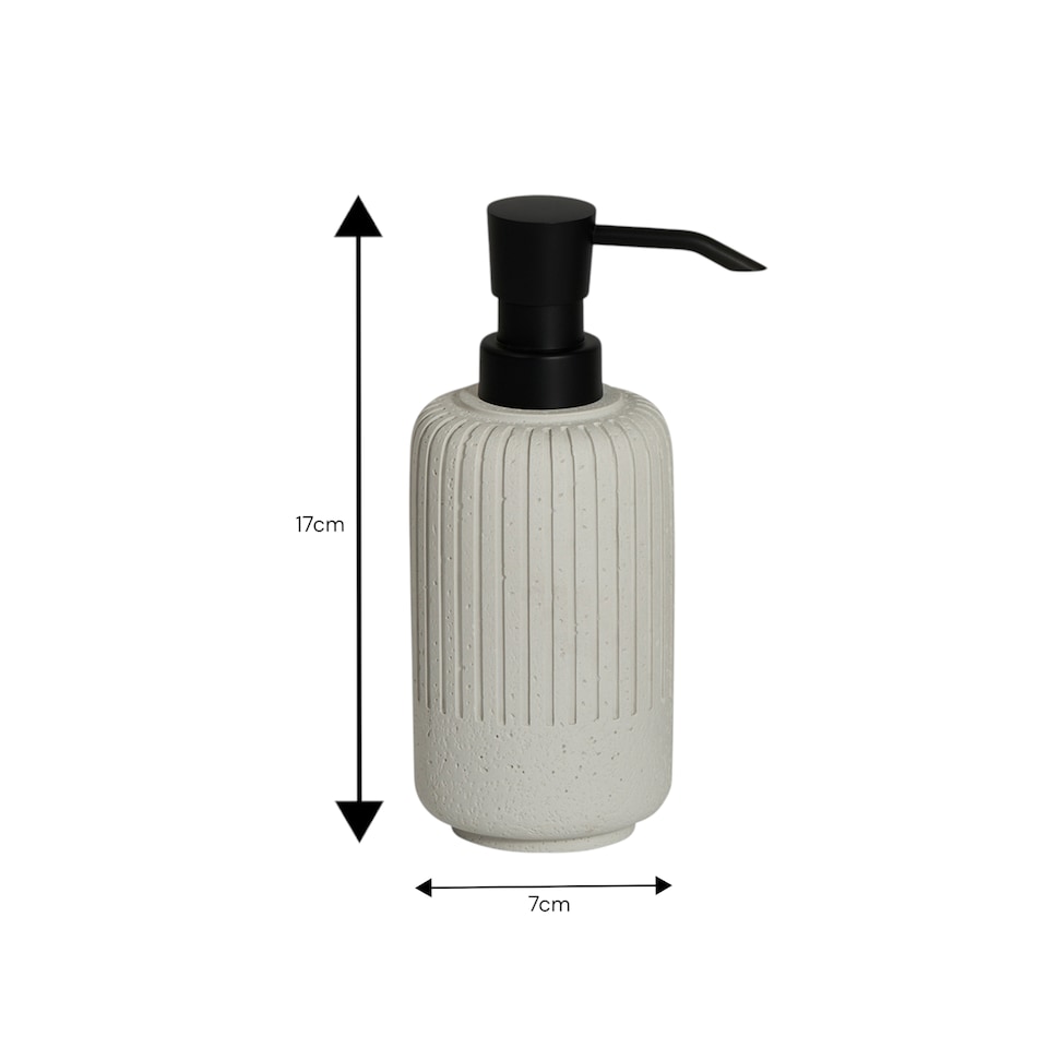 image 1 of Showerdrape Alexandria Concrete Liquid Soap Dispenser | Cream | 1
