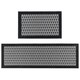 image 1 of JVL Allure Machine Washable Entrance Doormat and Runner Set - Black