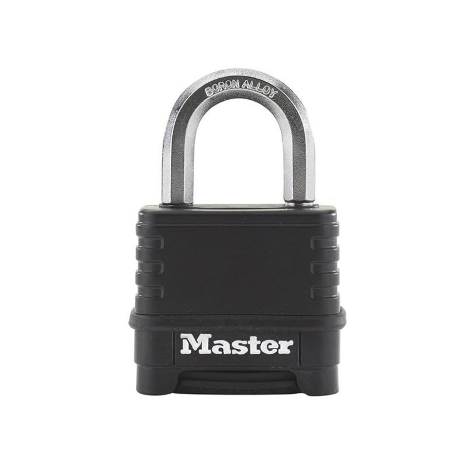 image 1 of Master Lock Excell 4-digit Black Finish Combination 50mm Padlock - Multi Colour - One Size