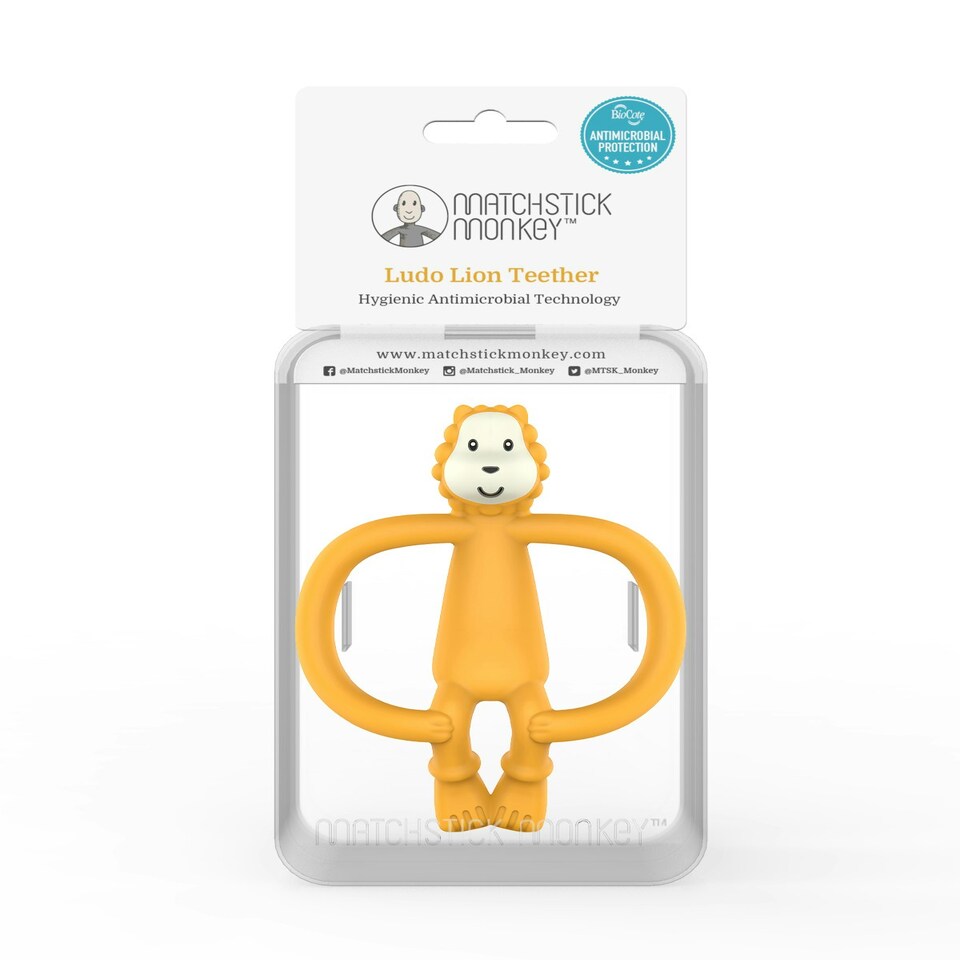 image 1 of Matchstick Monkey Animal Teether Ludo Lion