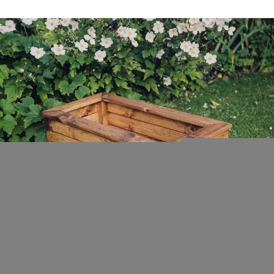 image 1 of Multi Pack of 3 - Valley Trough Medium - Timber - L39 x W79 x H32 cm - Garden Planter - Fully Assembled | Brown