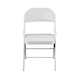 image 9 of Oypla Heavy Duty White Padded Folding Metal Desk Office Chair Seat
