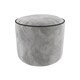 image 1 of Luxury Velvet Round Bean Bag Ottoman Soft Plush Velvet Stool Pouffe | Silver