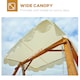 image 3 of Outsunny 2 Seater Wooden Garden Swing Chair Seat Hammock Bench Furniture Lounger
