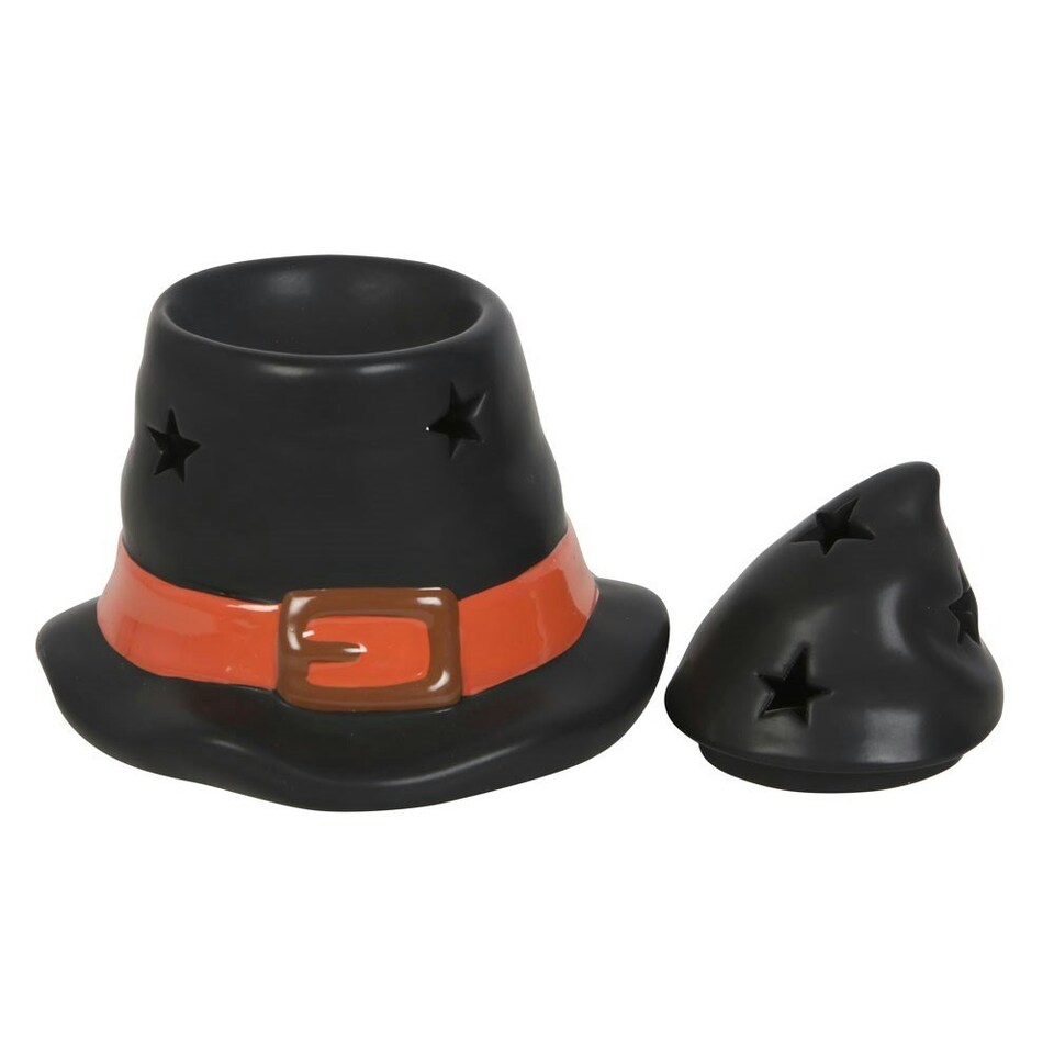 image 1 of Something Different Witches Hat Oil Burner - Black/Red - One Size