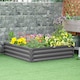 image 2 of Outsunny Raised Garden Bed Metal Garden Flower Vegetable Planter