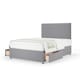 image 1 of Memory Maestro Memory Foam Silver Plush Velvet 2 Drawer Divan Set And Valencia Headboard King Size
