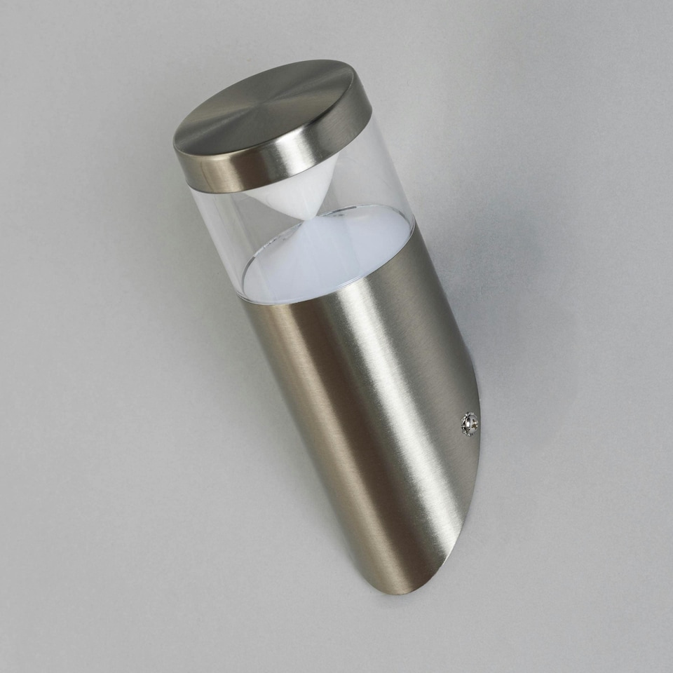 image 1 of BHS Asher Outdoor Wall Light, Stainless Steel