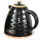 image 1 of HOMCOM Electric Kettle, Fast Boil, 1.7L, 3kW, Swivel, Black Ripple