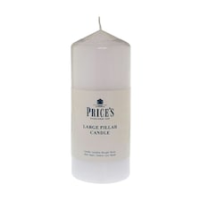 Prices Pillar Candle White 6 - One Colour - One Size