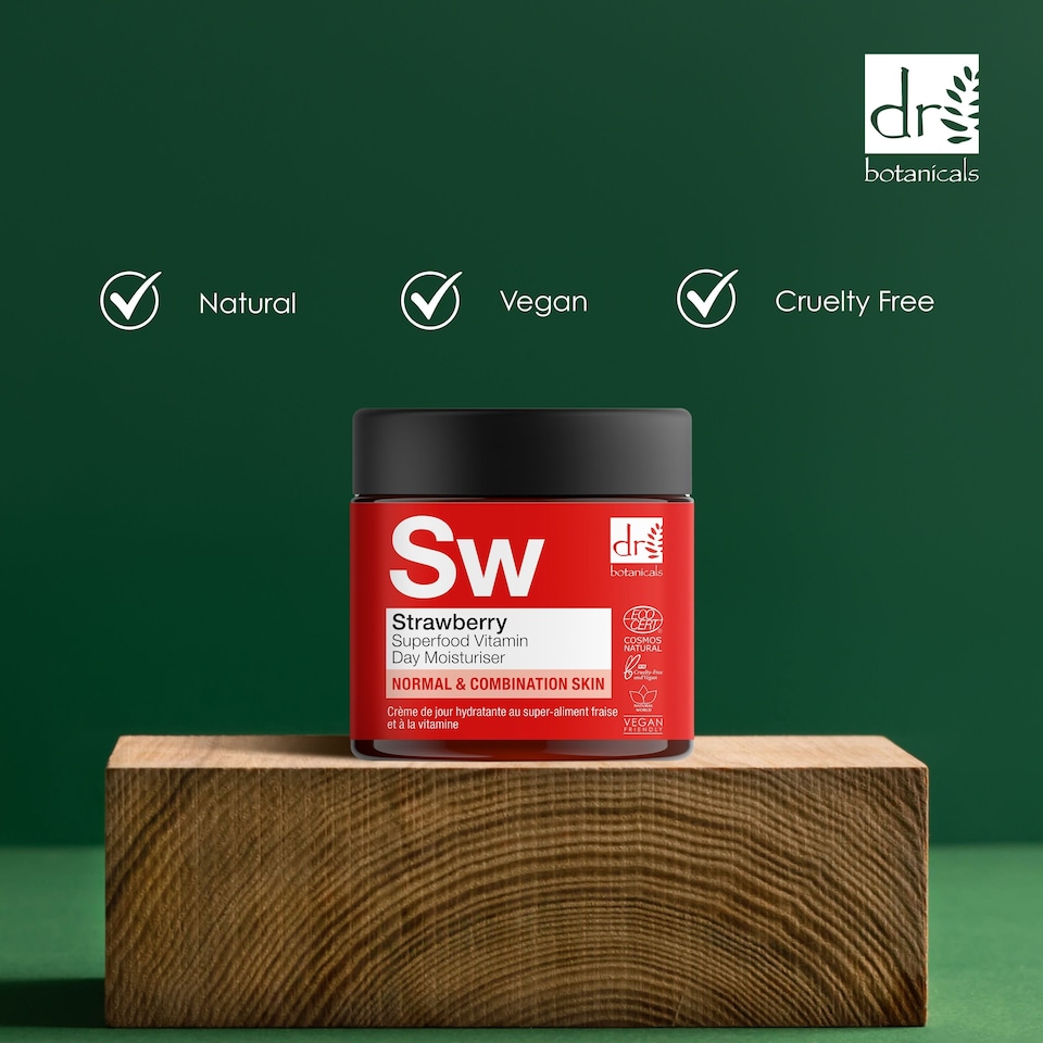 image 1 of Dr Botanicals Strawberry Superfood Vitamin C Day Moisturiser 60ml