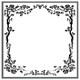 image 3 of Rose & vine silhouette (Picture Frame) Brown | M