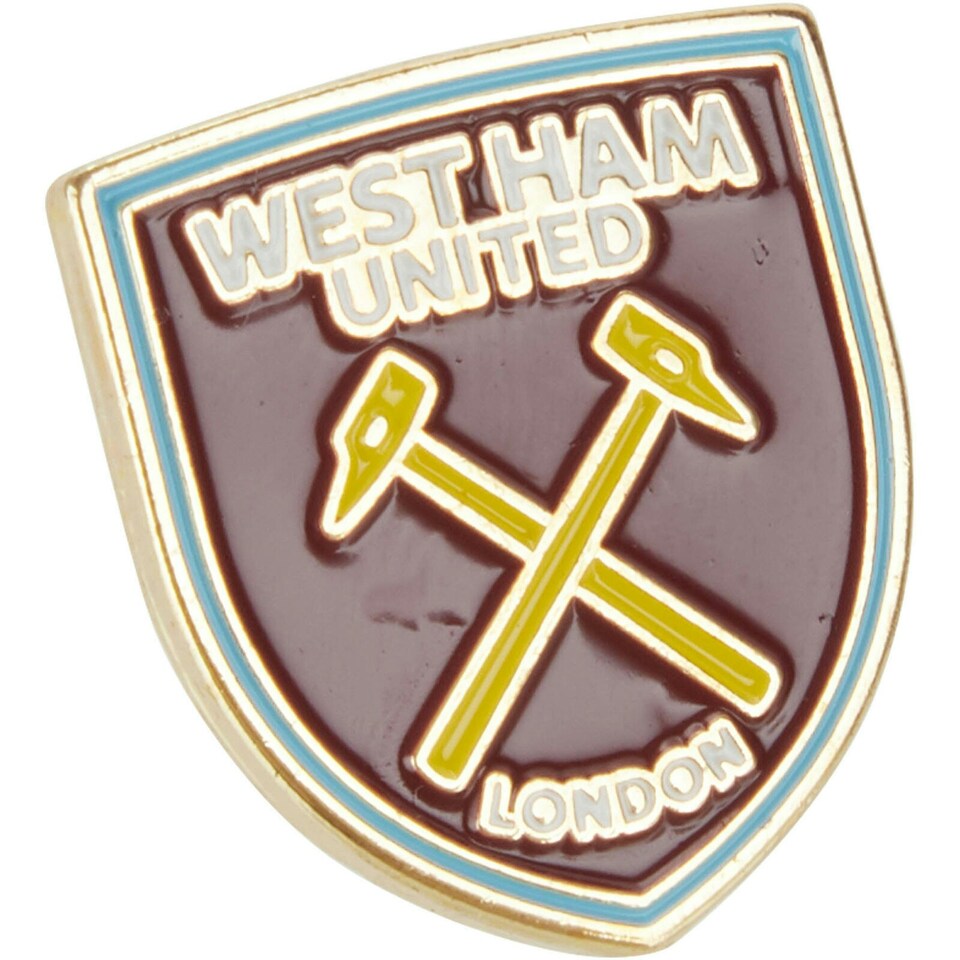 image 1 of West Ham United FC Crest Badge - Brown/White - One Size