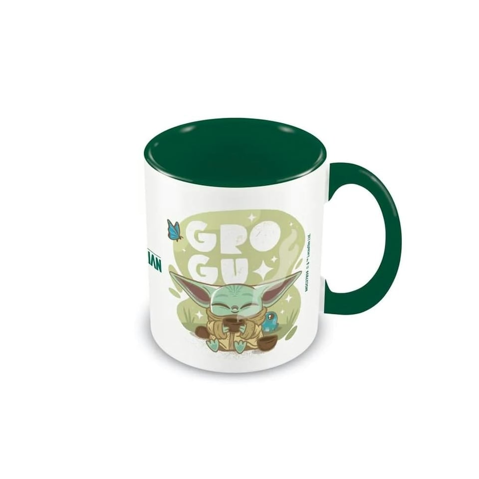 STAR WARS: THE MANDALORIAN (GROGU CUTENESS) GREEN COLOURED INNER MUG - THE MANDALORIAN N/A