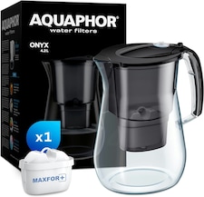 AQUAPHOR ONYX 4.2L Water Filter Jug with 1 x Maxfor+ Cartridge - Black