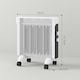 image 7 of HOMCOM 2000W Panel Heater, Electric Space Heater for Home, White