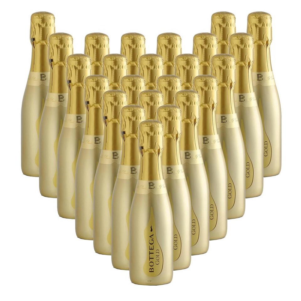 Case of 24 Mini Bottega Gold Prosecco Brut 20cl