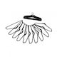 image 1 of Pack of 20 Black Non-Slip Space Saving Velvet Clothes Garment Coat Suit Hangers