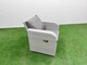 image 4 of Fimous Light Grey PE Wicker Rattan Garden Furniture Set Sofa Set Reclining Chair Adjustable Lifting Dining or Coffee Table 7 Seater 3  Stools