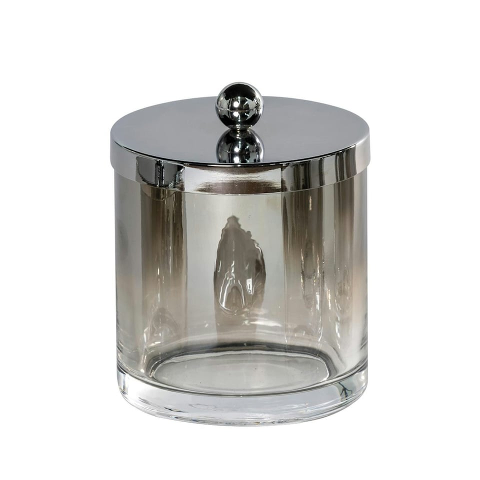 Showerdrape Ombre Smoked Glass Large Storage Jar