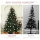 image 5 of HOMCOM 7ft Artificial Spurce Christmas Tree with 3116 Branches