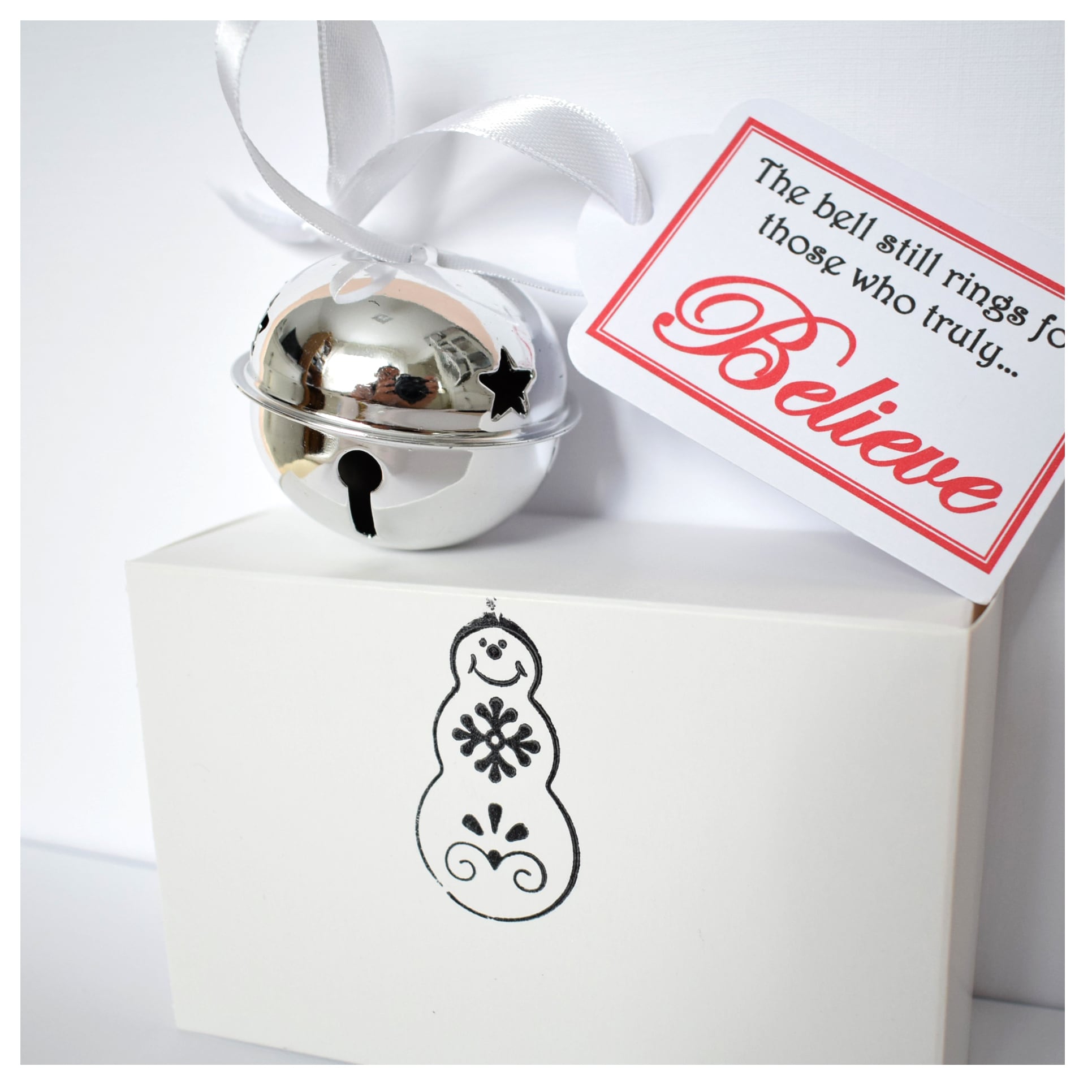 Amaya Rose Ltd Silver Believe Bell Christmas Eve Gift & Tree Decoration