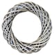 image 2 of Wicker Small Antique Wash Ring Wreath | Brown | Natural