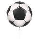 image 1 of Football Shaped Round Foil Helium Balloon 46cm / 18 in | Multi