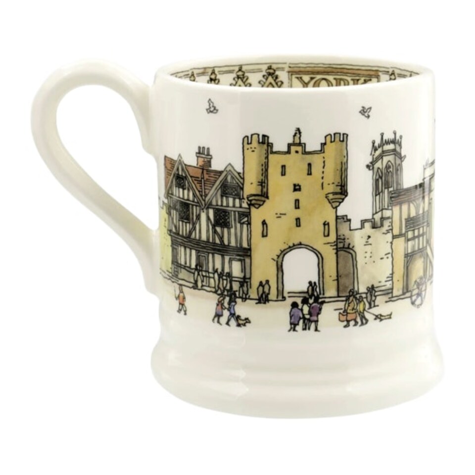 image 1 of Mug: 1 x 300ml Emma Bridgewater Cities Of Dreams York 1/2 Mug, Ceramic White