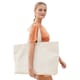 image 3 of Westford Mill Canvas Oversized Tote Bag | Multi | Natural | 1