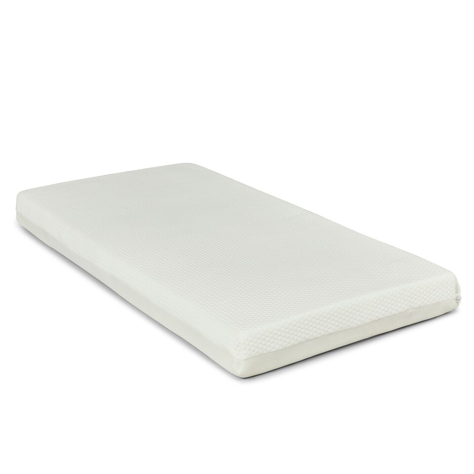 image 1 of All Seasons Premium Pocket Sprung Cot Mattress - Pocket Spring Support, Dual-Sided Cover, Waterproof PVC Sleeve, Hypoallergenic, Washable Cover (120x60cm)