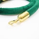 image 2 of Dark Green Velvet Rope with Gold Hooks