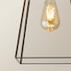image 5 of ValueLights Susie Antique Brass Flush Ceiling Light | Bronze