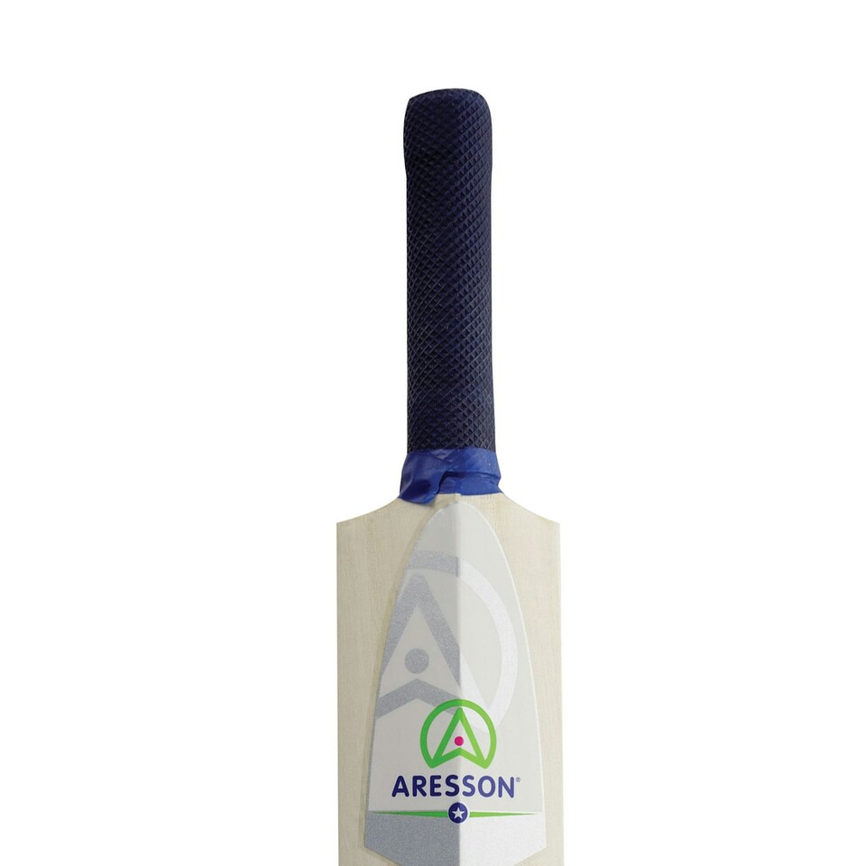 image 1 of Aresson Childrens/Kids Flatty Rounders Bat - White/Blue - 46cm