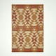 image 1 of Homescapes Outdoor Rug Luxury Waterproof Reversible Recycled, For Garden, Anya Aztec | Orange | Orange and White