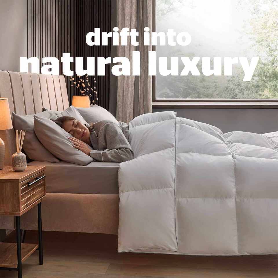 image 1 of Silentnight Goose Feather and Down 10.5 Tog Duvet | White | SuperKing