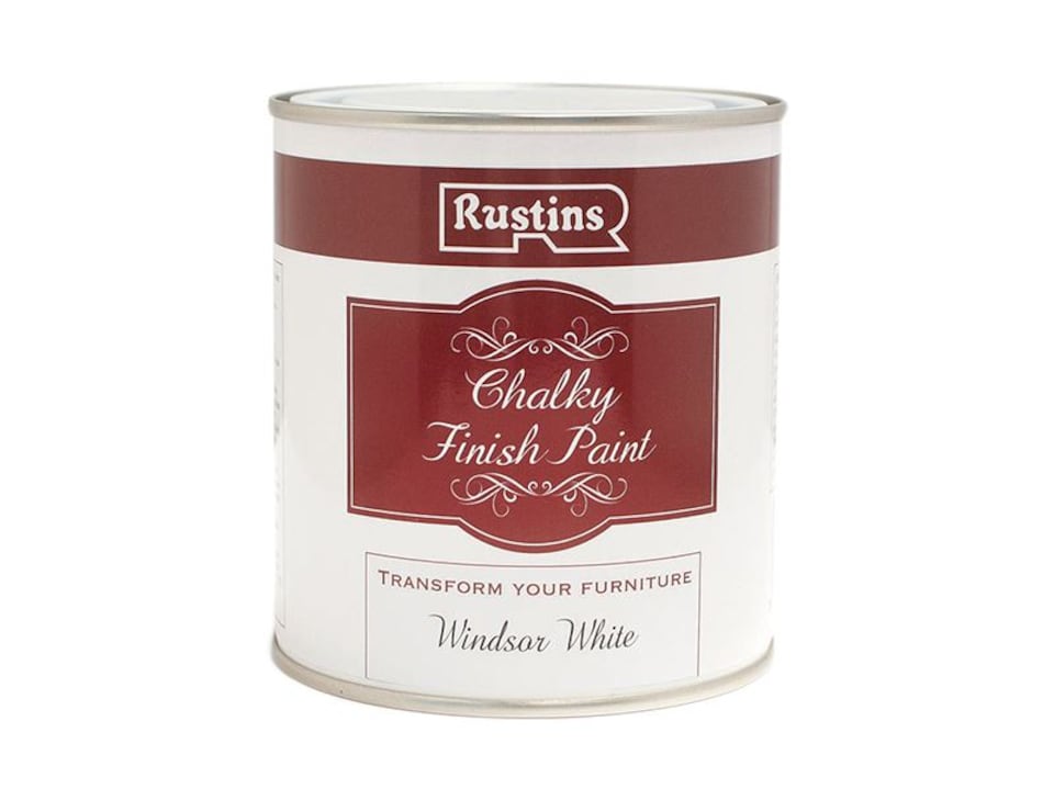image 1 of Rustins - Chalky Finish Paint Windsor White 250ml