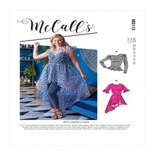 McCall's 8113 Paper Sewing Pattern – Women’s Top, UK Sizes Rr (18W–20W–22W–24W), Easy