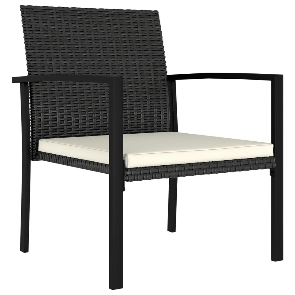 Garden Dining Chairs 4 pcs Poly Rattan Black Tesco Groceries