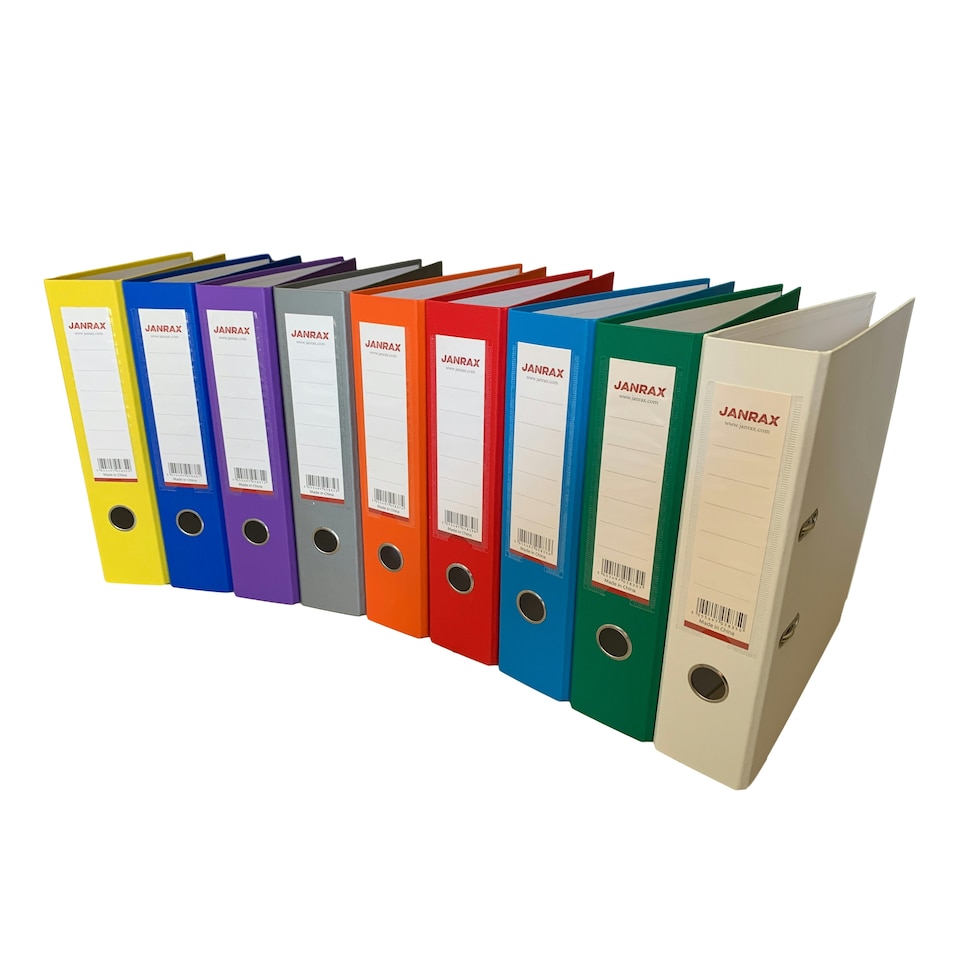 image 1 of A4 Lever arch file 10 Assorted Colours Pack
