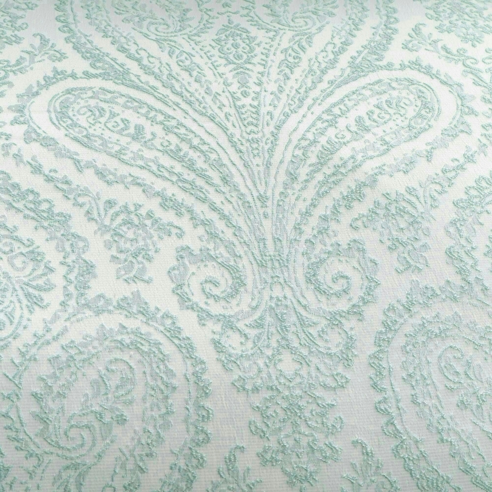 image 1 of Portfolio Home Montpellier Paisley Jacquard Bedding Duvet Cover Set Green | Super King