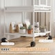 image 5 of PawHut Bird Cage Detachable with Rolling Stand White