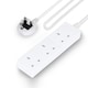 image 1 of GEEPAS 3 Gang Extension Lead With Neon Light, 2m cable