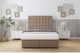 image 1 of Sloomy Alabama Mink Plush Ottoman Bed With Mattress With 54" Floor Standing Headboard 4' Small Double