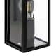 image 5 of CGC MARINA Black E27 Outdoor Wall Light Box Lantern Clear Diffuser IP44 Black