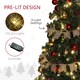 image 4 of HOMCOM 6ft Artificial Christmas Tree with LED Lights and Red Decorations