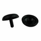 image 2 of Plastica Black Press Fix Connectors Pack of 20