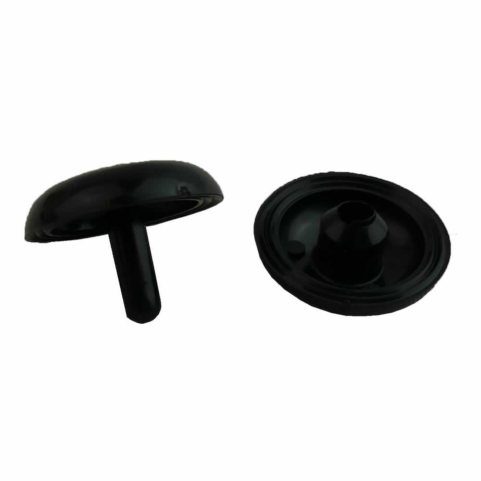 image 1 of Plastica Black Press Fix Connectors Pack of 20